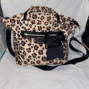 Betsey Johnson Large Animal Print Tote Bag